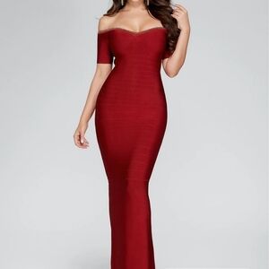 NWT Marciano Atzi Bandage Gown Red size Small